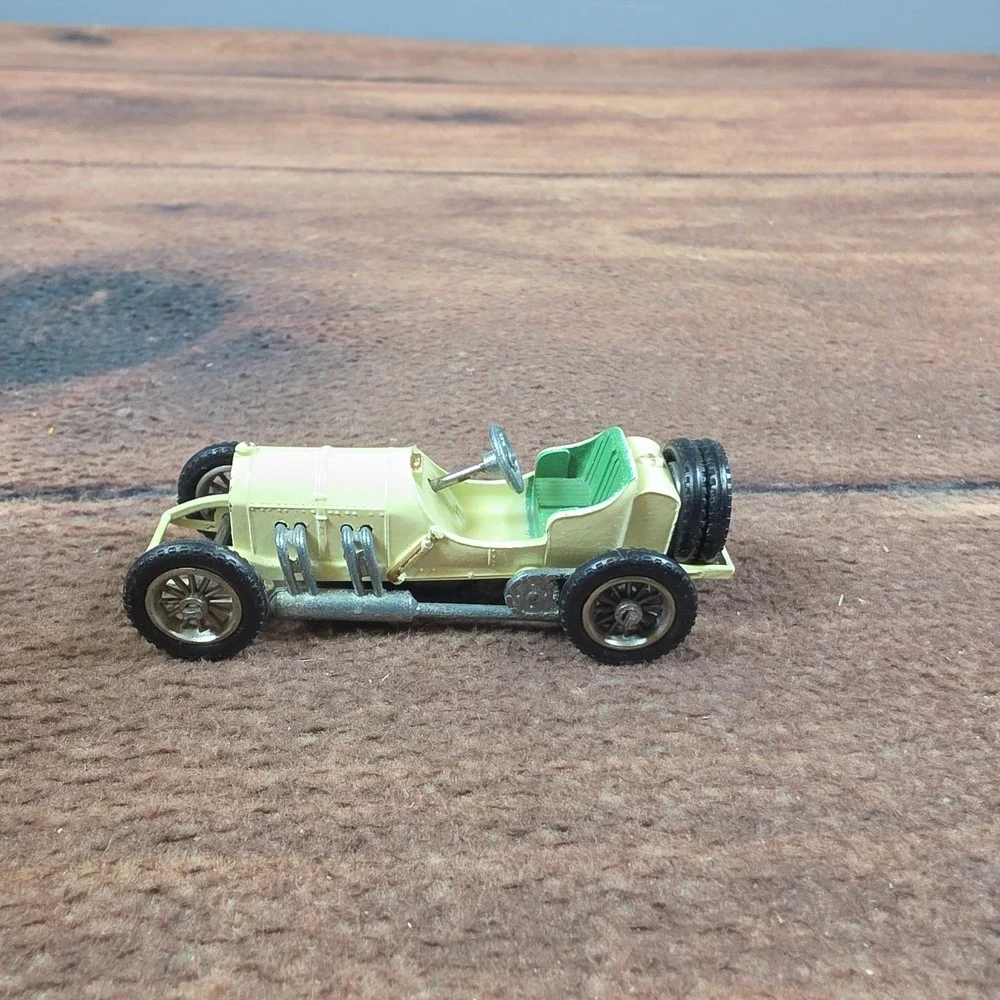 Matchbox Models of Yesteryear No 10 1908 GP Mercedes Cream Good Original Box